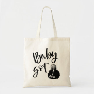 Bolso De Tela El bebé obtuvo el retrato de la escritura de grafi