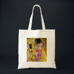 Bolso De Tela El beso de Gustavo Klimt<br><div class="desc">Esta pintura titulada el beso es hecha por el artista famoso, Gustavo Klimt. Sobre Gustavo Klimt Gustavo Klimt era pintor del Symbolist y austríaco de los miembros más prominentes del movimiento de la secesión de Viena. Él hizo uno de los miembros fundadores y del presidente de la salchicha de Frankfurt...</div>