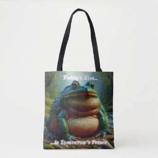 Bolso De Tela El beso de hoy es el príncipe de mañana