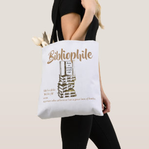 Bolso De Tela El bibliófilo 2 echó a un lado tote