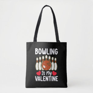 Bolso De Tela El boliche es mi corazón de amor del día de San Va
