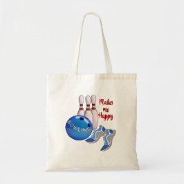 Bolso De Tela El boliche me hace feliz