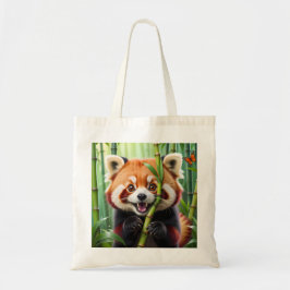 Bolso De Tela El bonito Panda Rojo al estilo Kawaii con una gran