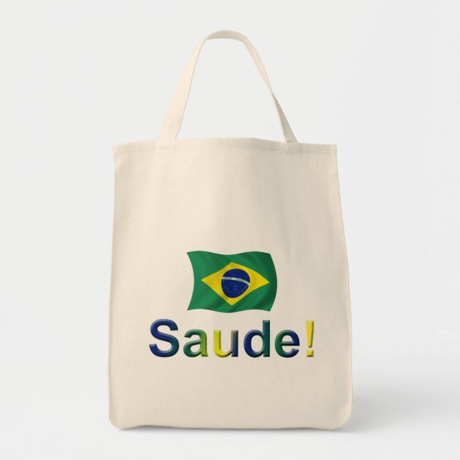 Bolso De Tela ¡El Brasil Saude! (Frente)