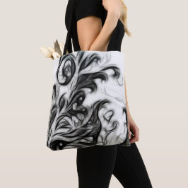 Bolso De Tela El brillante inverso floral