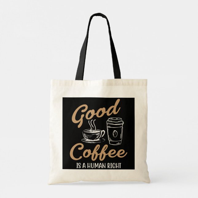 Bolso De Tela El buen café es un derecho humano (Reverso)