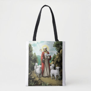 Bolso De Tela El Buen Pastor