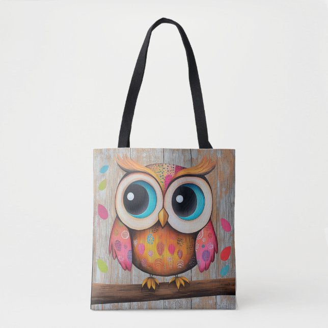 Bolso De Tela El búho de Whoo's Lookin (Anverso)