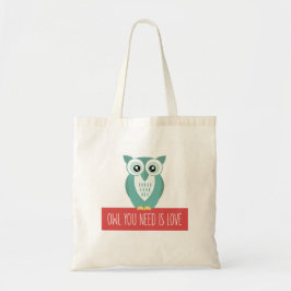 Bolso De Tela El búho que usted necesita es amor
