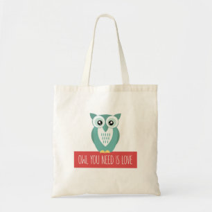 Bolso De Tela El búho que usted necesita es amor