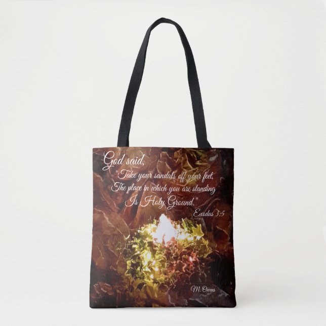 Bolso De Tela "El Bush en llamas" Tote Bag (Anverso)