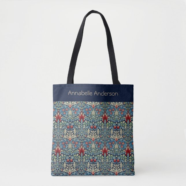 Bolso De Tela El cabeza de serpiente William Morris personaliza  (Anverso)