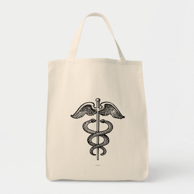 Bolso De Tela El caduceo (Frente)