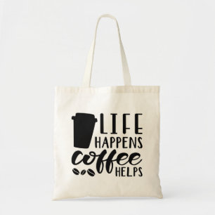 Bolso De Tela El café ayuda a vivir