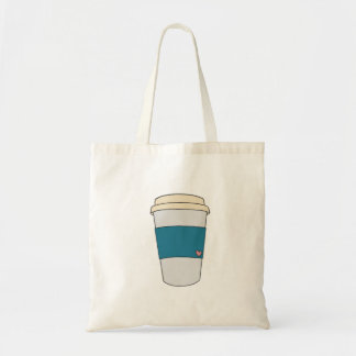Bolso De Tela El café cura el tote de los azules