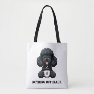 Bolso De Tela El café de cangrejo negro sólo negro