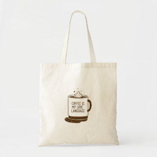 Bolso De Tela El café es mi lenguaje de amor
