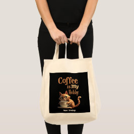 Bolso De Tela El Café Es Mi Pasatiempo Una Mezcla de Pasión y Ca