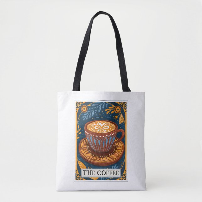 Bolso De Tela El café tarot (Anverso)