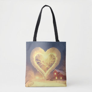 Bolso De Tela El cálido resplandor del invierno