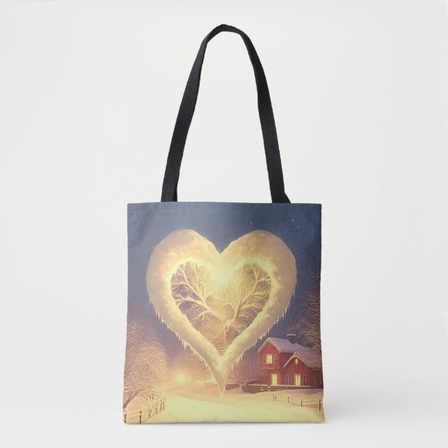 Bolso De Tela El cálido resplandor del invierno (Anverso)