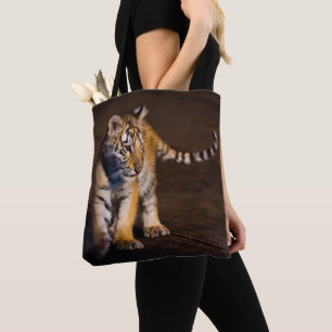 Bolso De Tela El caminar de Cub de tigre