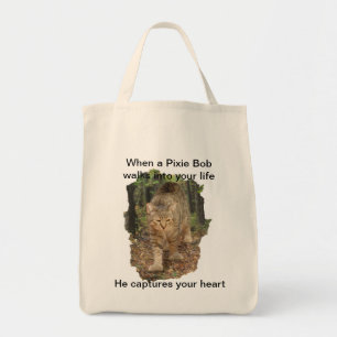 Bolso De Tela El caminar del gato de la sacudida del duendecillo