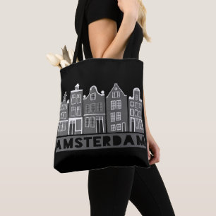 Bolso De Tela El canal de Ámsterdam alberga el pueblo holandés