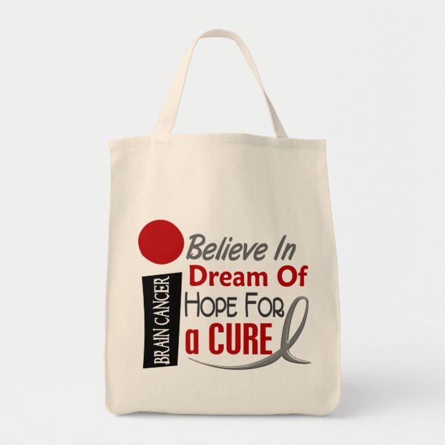 Bolso De Tela El cáncer de cerebro CREE ESPERANZA IDEAL (Frente)