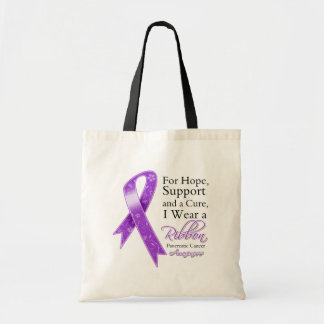 Bolso De Tela El cáncer pancreático apoya la conciencia de esper
