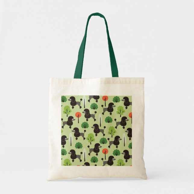 Bolso De Tela El caniche en el parque (Frente)