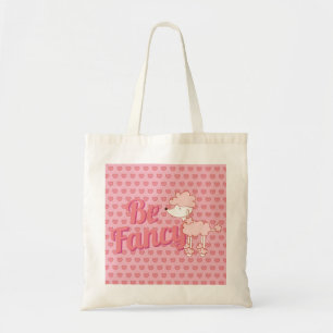 Bolso De Tela El caniche y los corazones rosados sean suposició