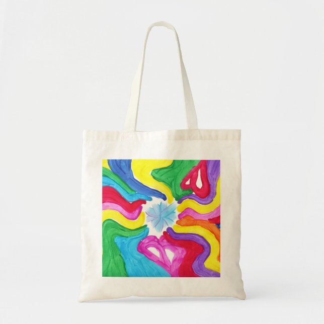 Bolso De Tela El caramelo riega al artista del autismo (Frente)