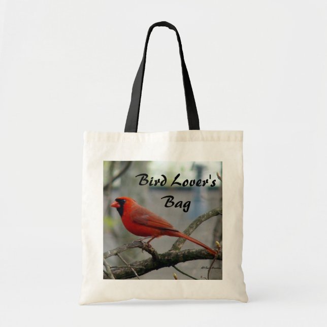 Bolso De Tela "El cardenal de sexo masculino del amante del (Frente)