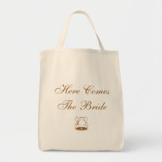 Bolso De Tela El casarse elegante aquí viene la novia