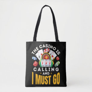 Bolso De Tela El Casino está llamando y debo ir a apostar