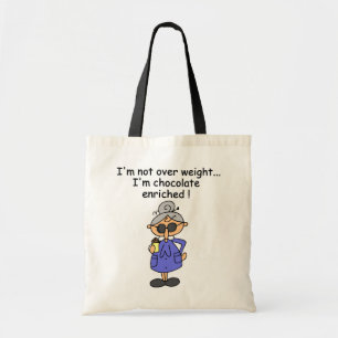 Bolso De Tela El chocolate enriqueció humor