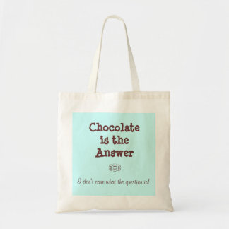 Bolso De Tela El chocolate es la respuesta