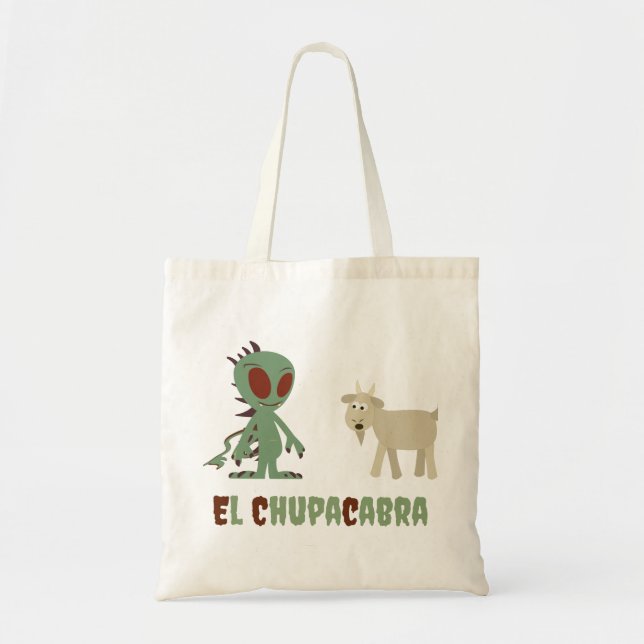 Bolso De Tela El Chupacabra (Frente)