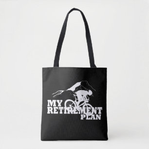 Bolso De Tela el ciclismo es mi plan de retiro