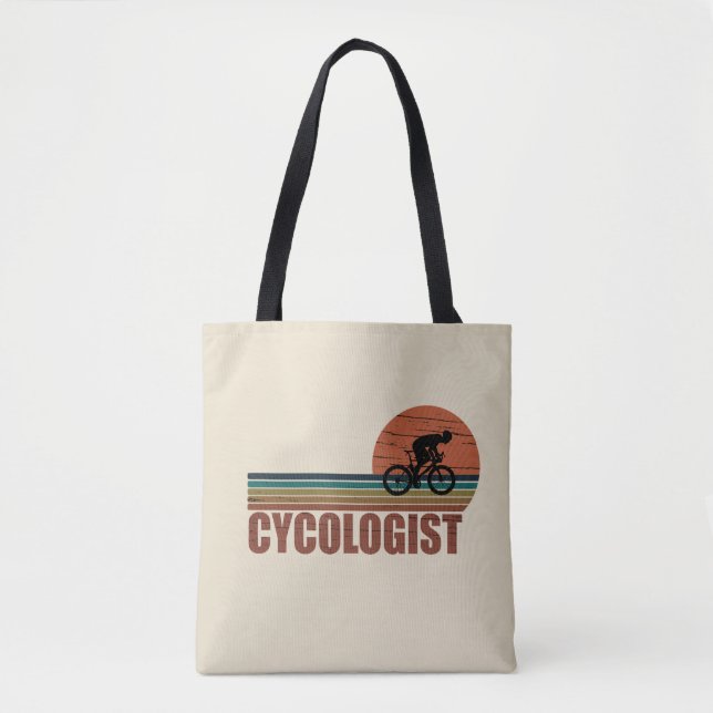 Bolso De Tela El ciclista gracioso dicho (Anverso)