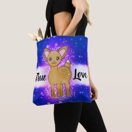 Bolso De Tela El ciervo espumoso y brillante amor verdadero