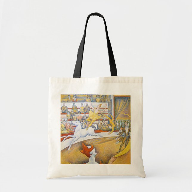 Bolso De Tela El circo, Seurat (Frente)