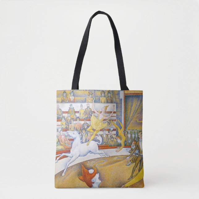 Bolso De Tela El circo, Seurat (Anverso)