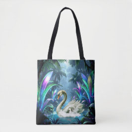 Bolso De Tela El Cisne de las Aguas Olvidadas. 