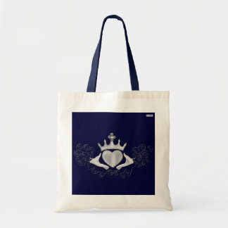 Bolso De Tela El Claddagh (Plata)