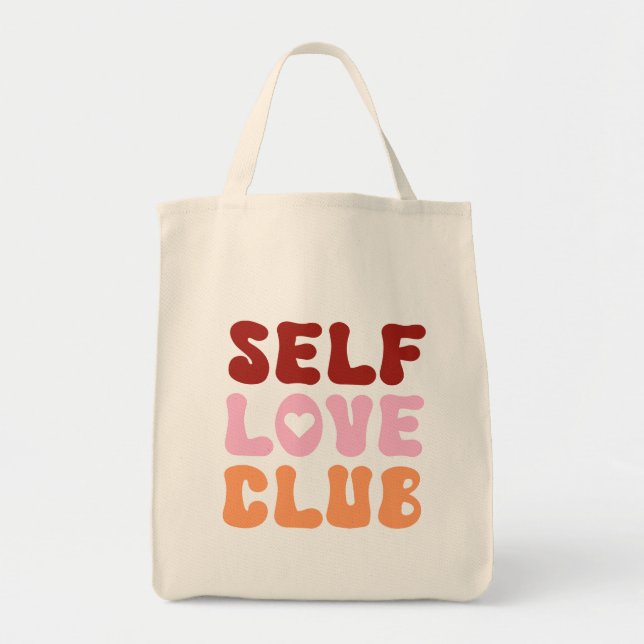Bolso De Tela El club de amor propio Tote Bag (Frente)