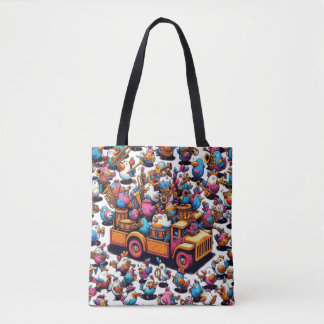 Bolso De Tela El coche Birds Tintamare