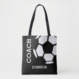 Bolso De Tela El coche del fútbol personalizado se divierte