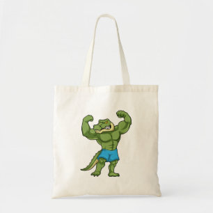 Bolso De Tela El cocodrilo como la construcción de cuerpos extre